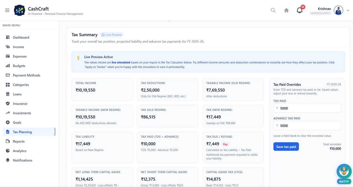 Tax Planning